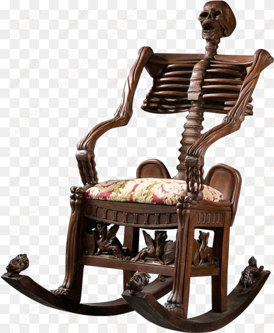 skeleton chair - skeleton rocking chair gif