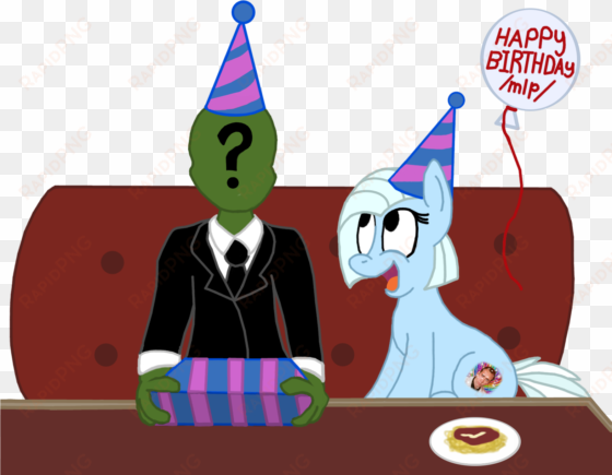 sketchy-pony, balloon, birthday, hat, human, /mlp/, - my little pony: friendship is magic