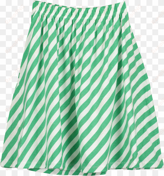 skirt, vanilla & grass green, diagonal stripe - skirt