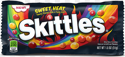 skittles sweet heat bite size candies - new 2017 skittles sweet heat flavors bite size candies