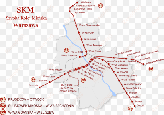 skm-map - bus 175 warsaw route