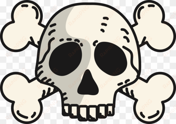 skull and crossbones drawing human skull symbolism - ドクロ イラスト 素材