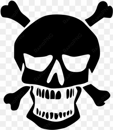 skull crossbone - clipart library - pirate symbol no background