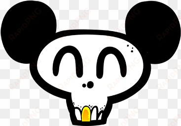 skull face mickey mouse tshirt - t-shirt