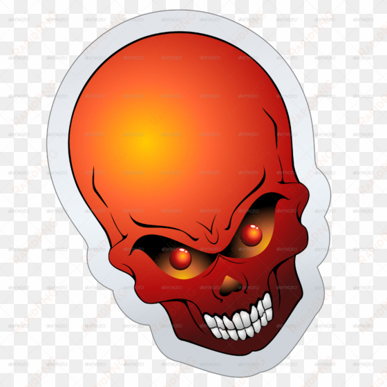 skull sticker - skull