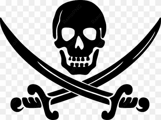 Skull, Swords, Crossed, Pirates, Pirate, Symbol - Pirate Clip Art transparent png image