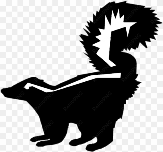 skunk silhouette - sticker