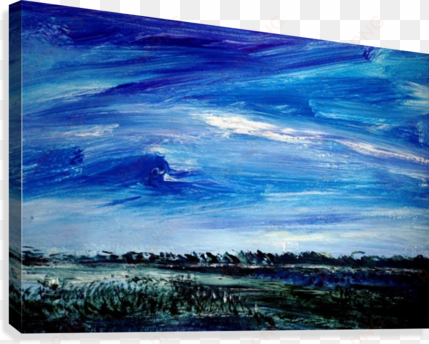 sky and fields canvas print - painting