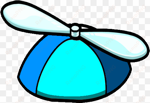 sky blue propeller hat - club penguin custom items