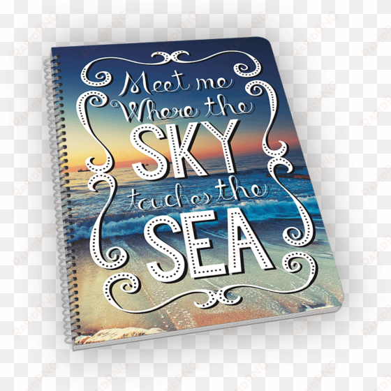 sky touches sea notebook - sea notebook