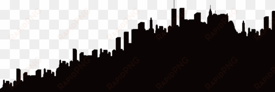 skyline transprent free download - city silhouette skyline