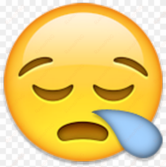 Sleepy Face - Sleeping Emoji transparent png image