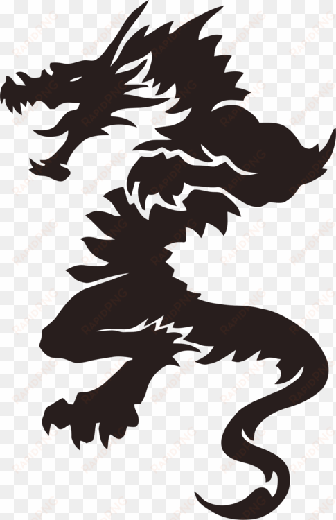 Sleeve Tattoo Chinese Dragon Irezumi Free Commercial - Simple Dragon Tattoo Designs transparent png image