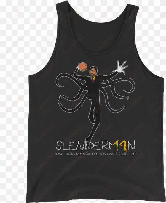 slender man ingram tank top - life, liberty, & strong coffee (black) unisex tank