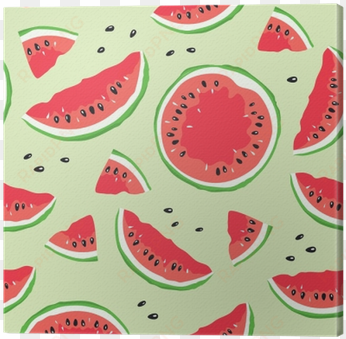 slice of watermelon / seamless vector pattern with - watermelon