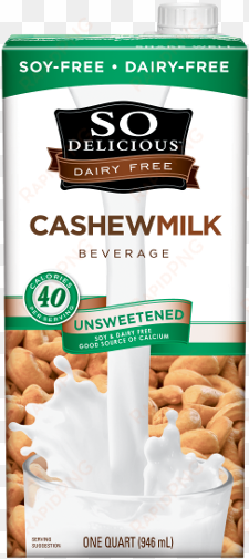 slide over soymilk and move over milk, so delicious - so delicious cashew milk beverage - unsweetened - pack
