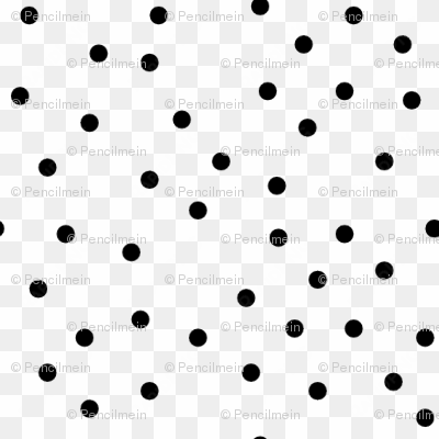 small black polka dots on white - wrapping paper