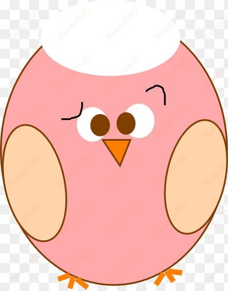 small - confused owl clipart