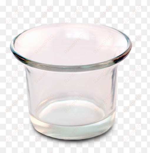 small glass votive holder - egg cup