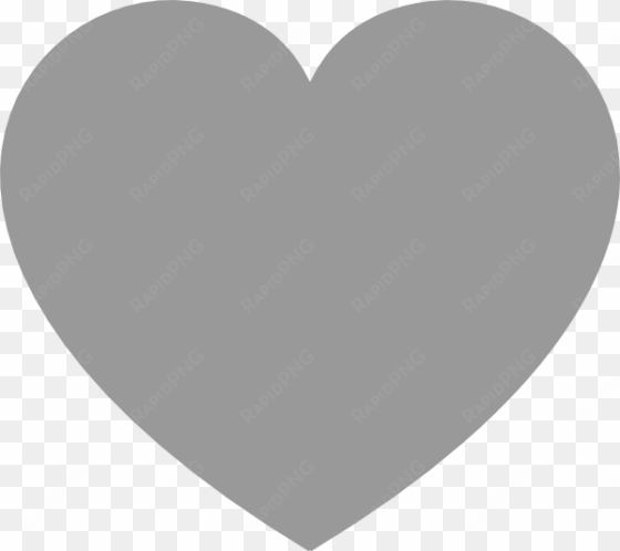 small - heart clip art gray
