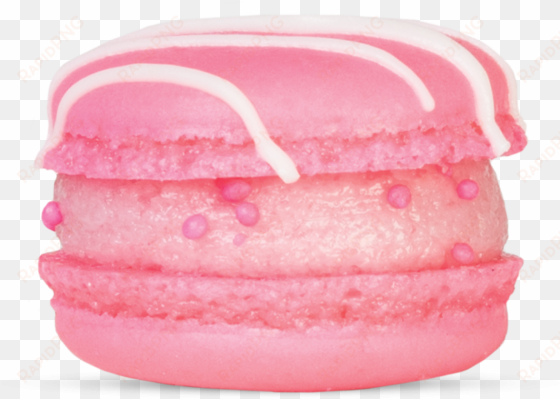 small image of pink cotton candy bite size macaron - baked by melissa