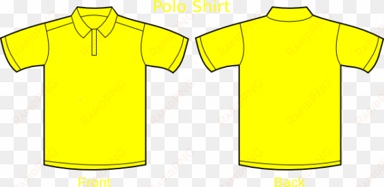 small - polo shirt plain yellow