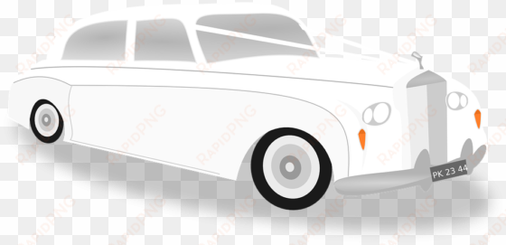 Small - Rolls Royce Limo Cartoon transparent png image