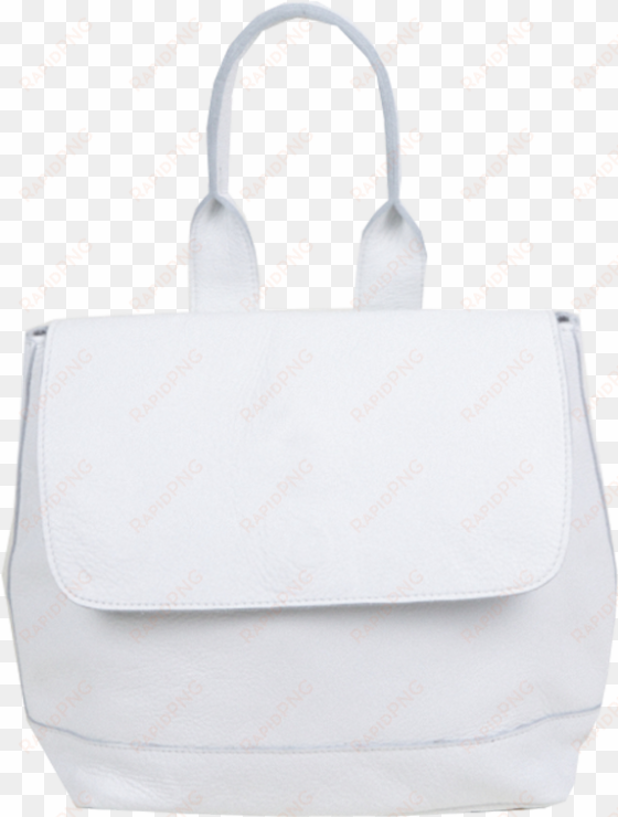 small room backpack in white - tote bag