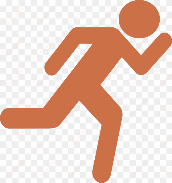 small - stick man running clipart