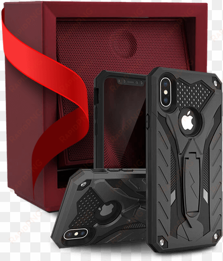 smartphone cases smartphone cases - zizo static kickstand iphone x case - red