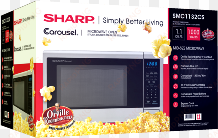 smc1132cs press enter to zoom in and out - sharp 1.1 zsmc1132cs cu ft microwave, stainless steel,