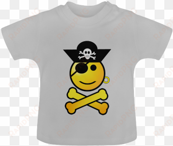 smiley emoji baby classic t-shirt - pirate day drinking glass
