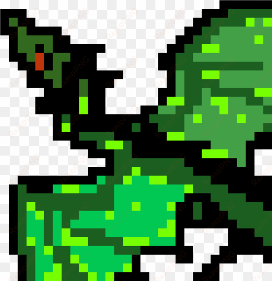 smog dragon - dragon pixel art grid