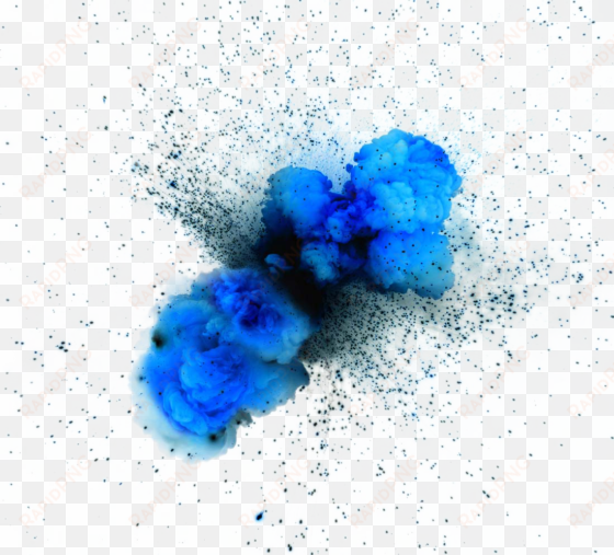 smoke blue flame creative design transprent png - explosion