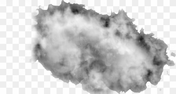 smoke cloud png - monochrome