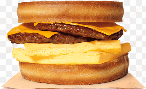 smoked double sausage breakfast sourdough king™ - burger king breakfast egg