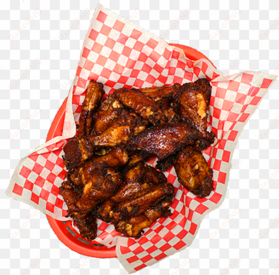 smoked-fried chicken wings - smoked chicken wings png