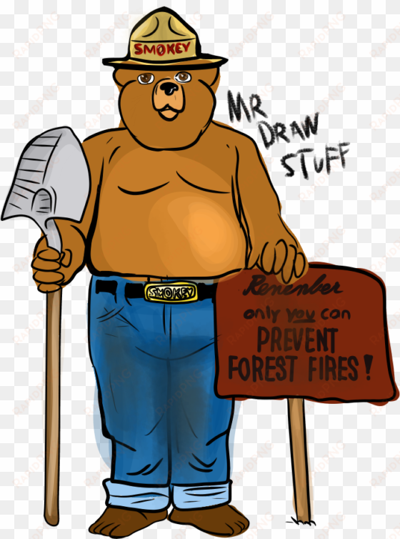 smokey bear - cartoon