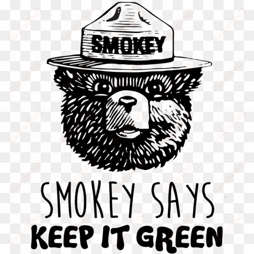 smokey the bear drawing