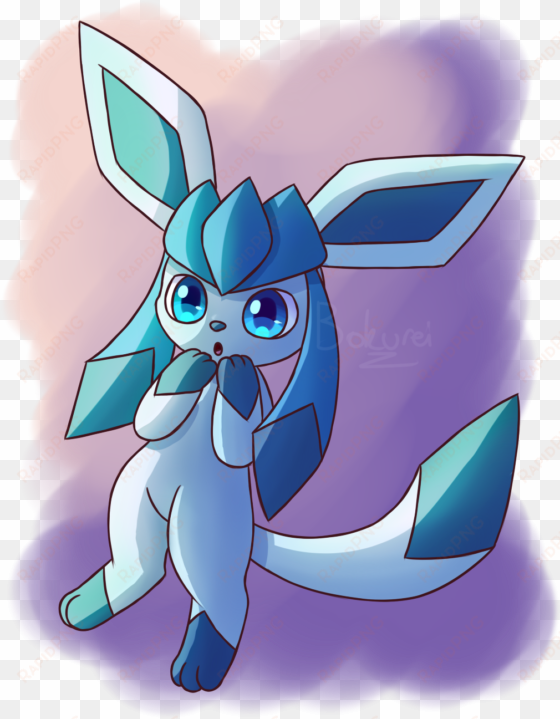 smol glaceon cel shading practice just a cel - cartoon