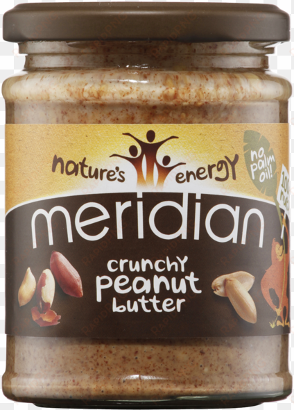 smooth peanut butter with a pinch of salt 280g - meridian organic crunchy peanut butter