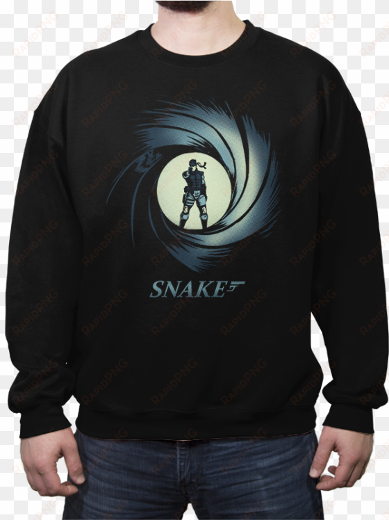 snake, solid snake - crew neck