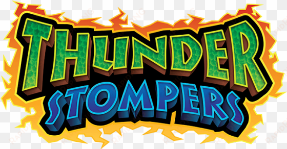 snap toys thunder stompers logo - illustration