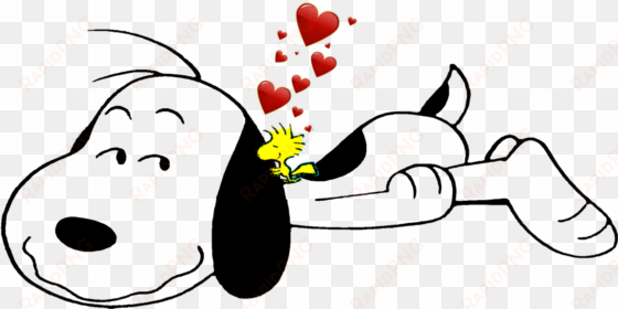 snoopy love png banner royalty free download - snoopy and woodstock love