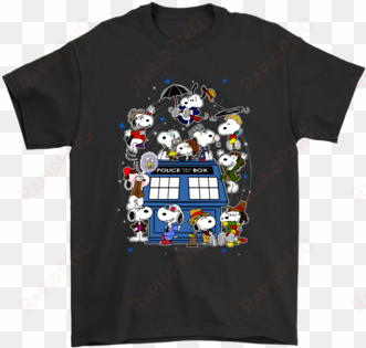 snoopy of doctor who all doctors and the doghouse tardis - doesn t kill you t shirt