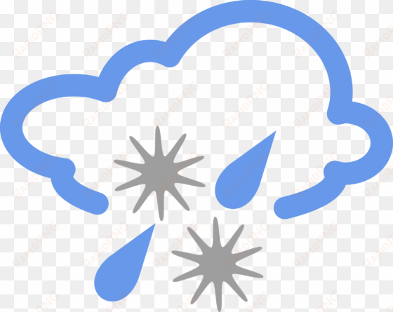 snow clipart rain - weather symbols