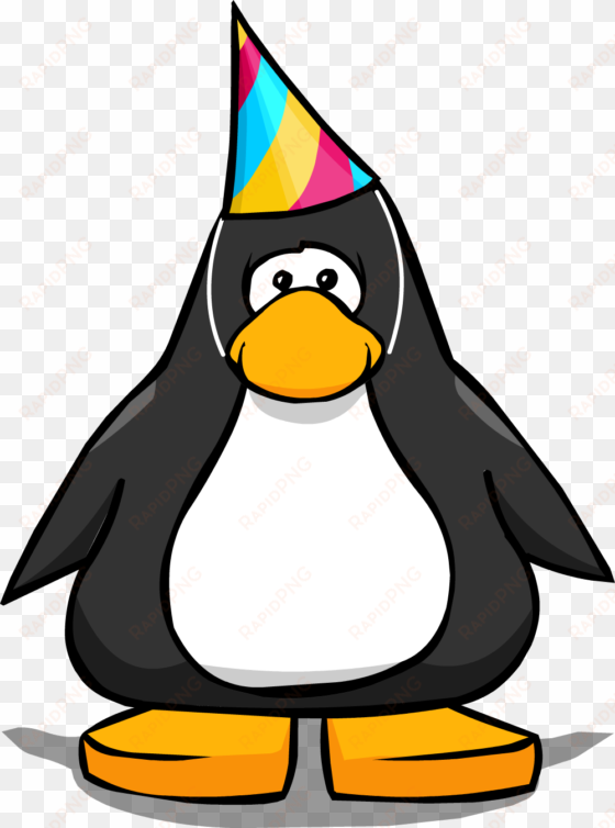 snow cone 3000 party hat on player card concept - club penguin with mohawk