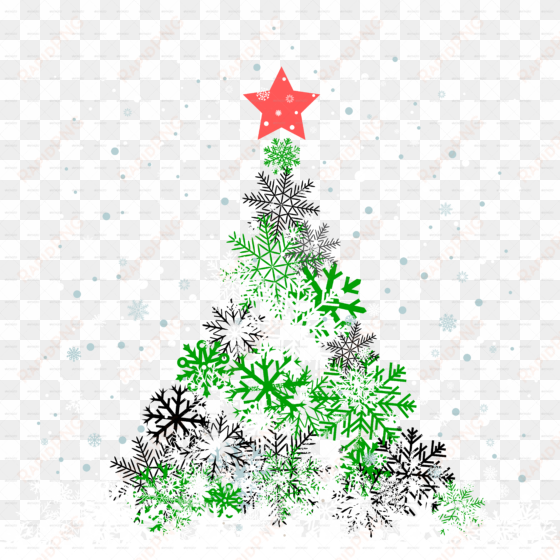 snow feer-tree with red star - tree