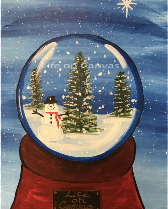 snow globe - snow