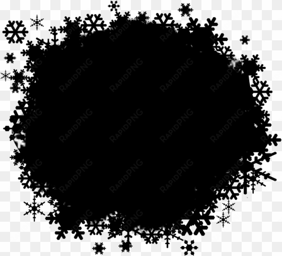 snowflake border png transparent - circle